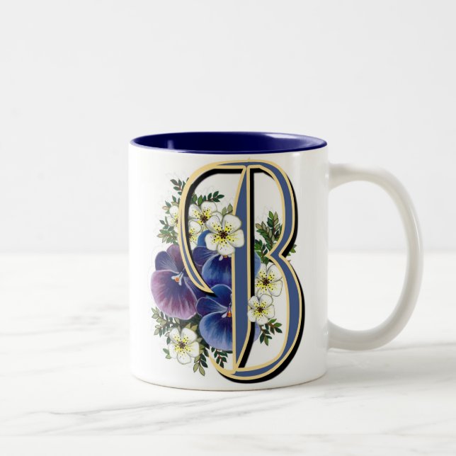 Taza Bicolor Inicial del pensamiento - B (Derecha)