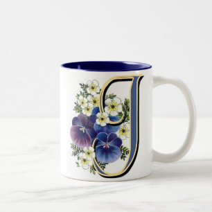 Taza Bicolor Inicial del pensamiento - J
