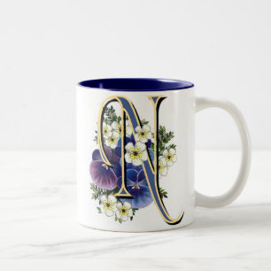 Taza Bicolor Inicial del pensamiento - N