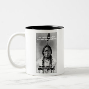 Taza Bicolor inmigración ilegal