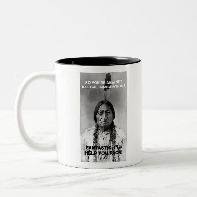 Taza Bicolor inmigración ilegal (Izquierda)