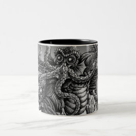 Taza Bicolor Innsmouth profundamente uno que vuelve a R'lyeh