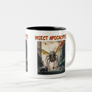 Taza Bicolor Insect Apocalipsis Mug de dos tonos, 11 oz