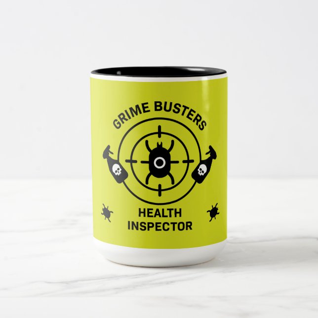 Taza Bicolor Inspector de salud (Centro)