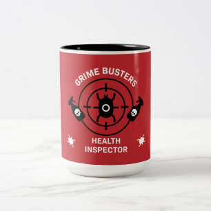 Taza Bicolor Inspector de Salud Pública - Compañía de Salud Amb
