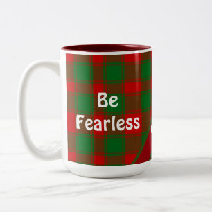Taza Bicolor Inspiración de la Biblia Cristiana Buffalo Tartán 