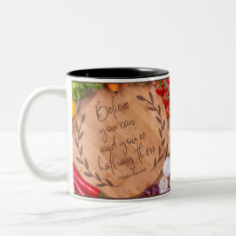 Taza Bicolor Inspiración fructífera citas motivacionales
