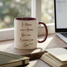 Taza Bicolor Inspirador Crecimiento Personalizado Motivacional