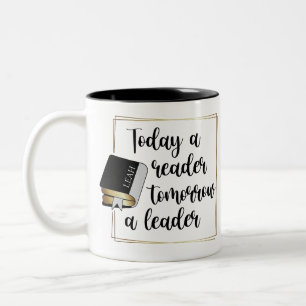 Taza Bicolor Inspirador Hoy Un Lector Mañana Un Líder