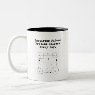 Taza Bicolor Inspirando a futuros solucionadores Mentor diari