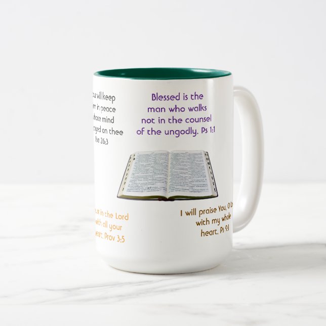 Taza Bicolor Inspirational (Anverso derecho)