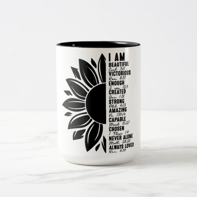 Taza Bicolor Inspirational I Am (Centro)