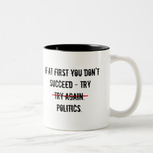 Taza Bicolor Intentar manipulación política