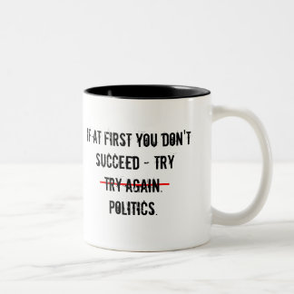 Taza Bicolor Intentar manipulación política