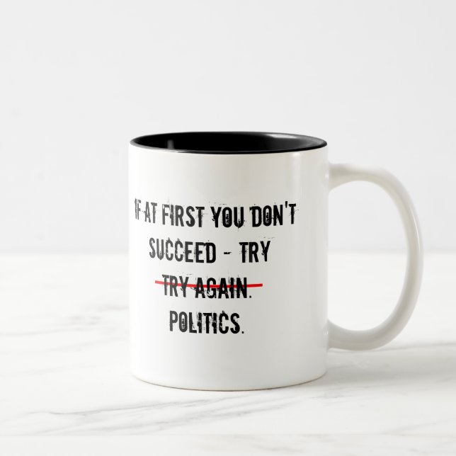Taza Bicolor Intentar manipulación política (Derecha)