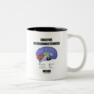 Taza Bicolor Interconectividad creativa dentro del cerebro