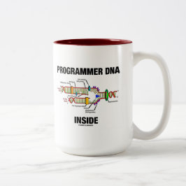 Taza Bicolor Interior de la DNA del programador (réplica de la