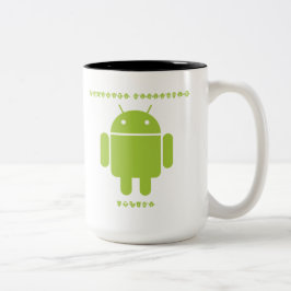 Taza Bicolor Interior del analista de programas informáticos