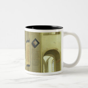 Taza Bicolor Interior del Marienkirche en Utrecht, 1638