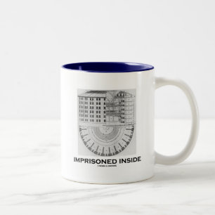 Taza Bicolor Interior encarcelado (Jeremy Bentham Panopticon)