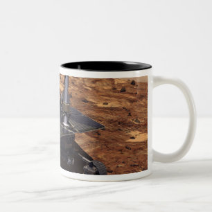 Taza Bicolor Interpretación de los artistas de Marte Rover 2