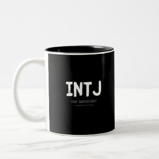 Taza Bicolor INTJ - Táctico reflexivo (blanco)