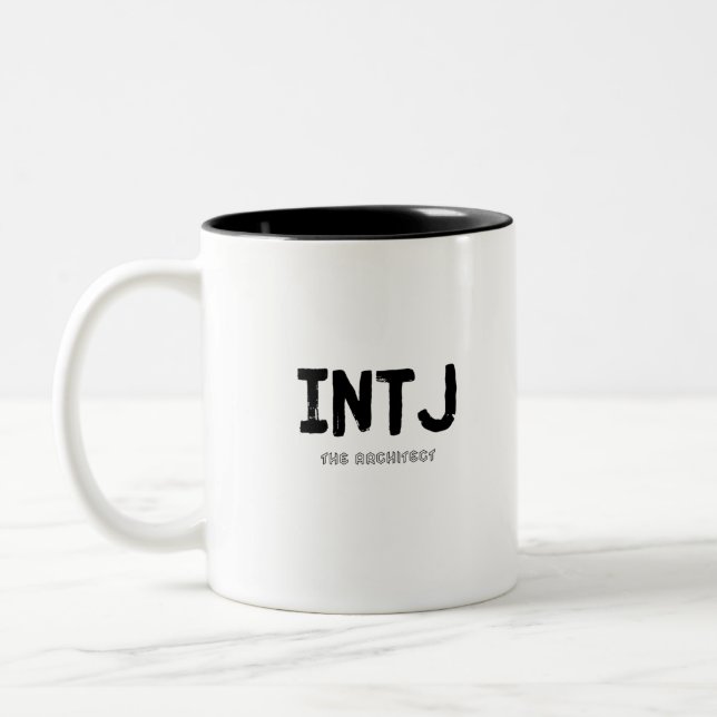Taza Bicolor INTJ - The Architect (Black) (Izquierda)