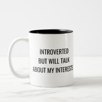 Taza Bicolor Introvert Humor Mug – Relatable Personality Gift