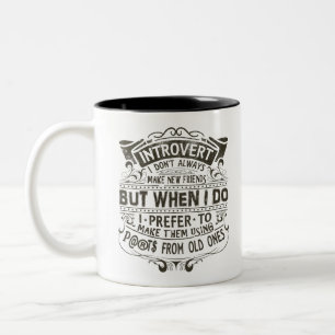 Taza Bicolor Introvertido