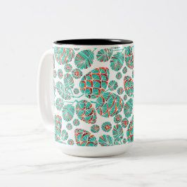 Taza Bicolor Invernal/feriado/Navidades Pinecone Mug