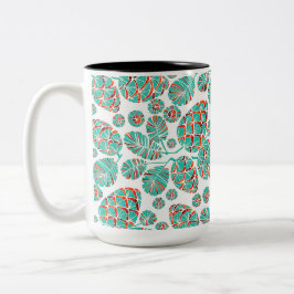 Taza Bicolor Invernal/feriado/Navidades Pinecone Mug