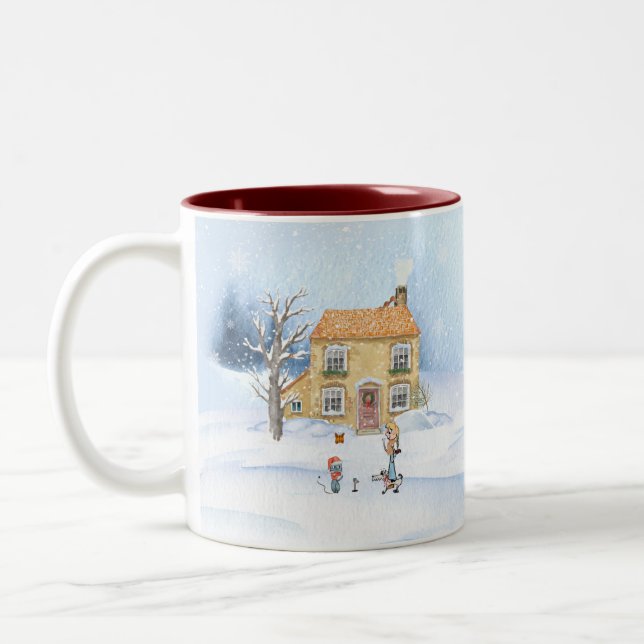 Taza Bicolor Invernal Mug (Izquierda)