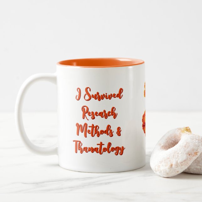 Taza Bicolor Investigación (Con donut)