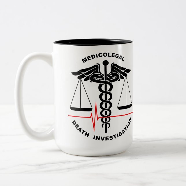 Taza Bicolor Investigación de muerte médica (Izquierda)