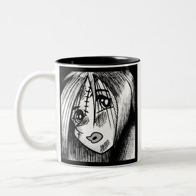 Taza Bicolor Investigación de Ragdoll (Izquierda)