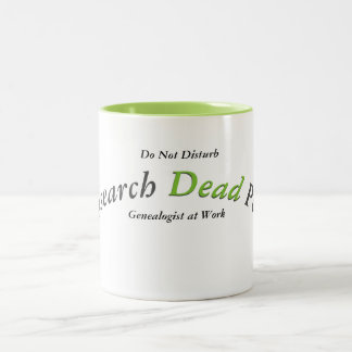 Taza Bicolor Investigo a los muertos...