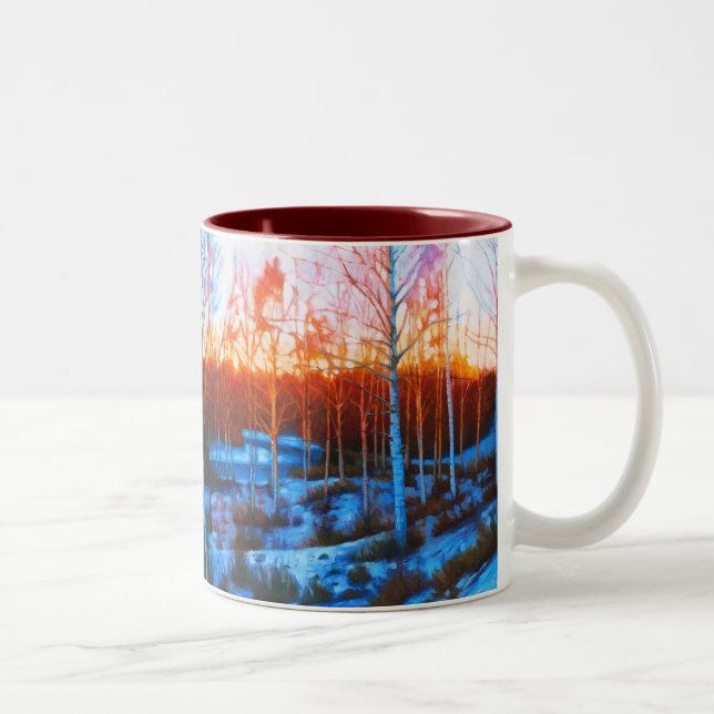 Taza Bicolor Invierno en Dalarna (Derecha)