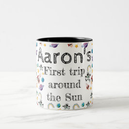 Taza Bicolor Invitación a la fiesta de cumpleaños del primer as