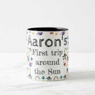 Taza Bicolor Invitación a la fiesta de cumpleaños del primer as