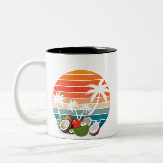 Taza Bicolor Invitaciones de Sol y Palmeras – Elegancia Tropica