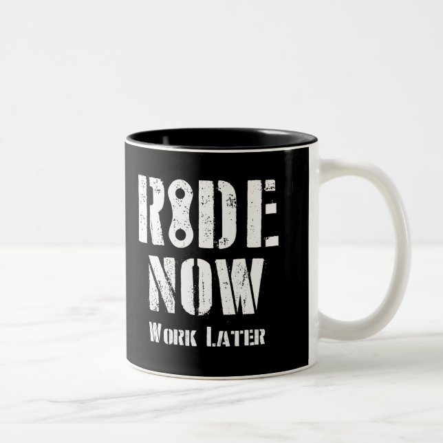 Taza Bicolor Ir Ahora Trabajar más tarde (Derecha)
