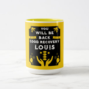 Taza Bicolor Ir bien después de la cirugía de espalda