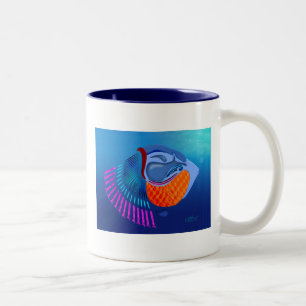 Taza Bicolor Ir Pescado