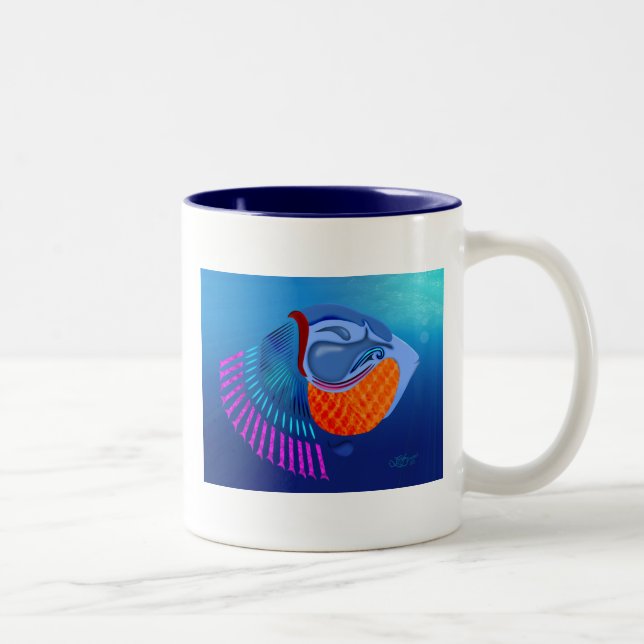 Taza Bicolor Ir Pescado (Derecha)