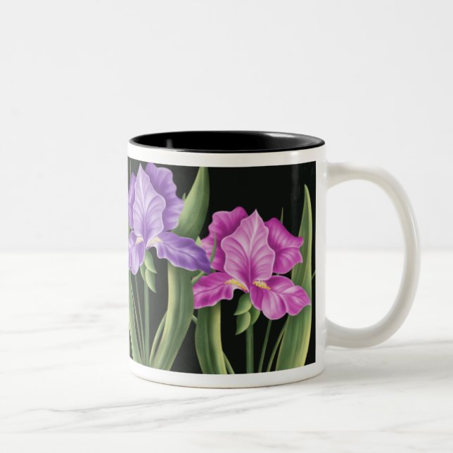 Taza Bicolor Iris de la primavera (Derecha)