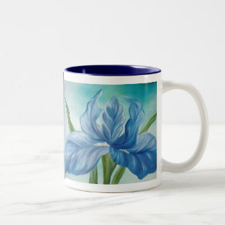 Taza Bicolor Iris Mug Azul
