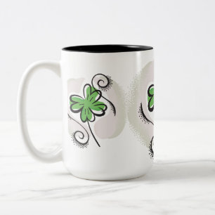 Taza Bicolor Irish Clover