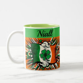 Taza Bicolor Irish patriotic Mug