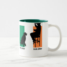 Taza Bicolor Irish Sitter Mug