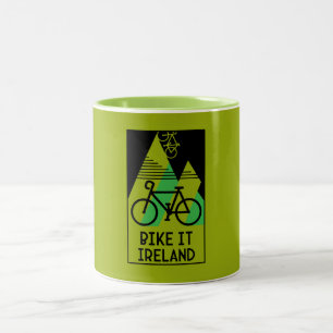 Taza Bicolor Irlanda en bicicleta